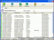 PC Startup and Shutdown Event Viewer screenshot